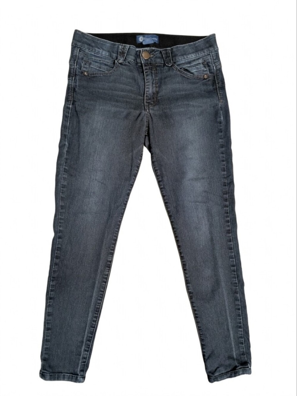 Democracy Ab Solution Skinny Jeans Womens 12 Dark Wash Blue Stretch 32x27